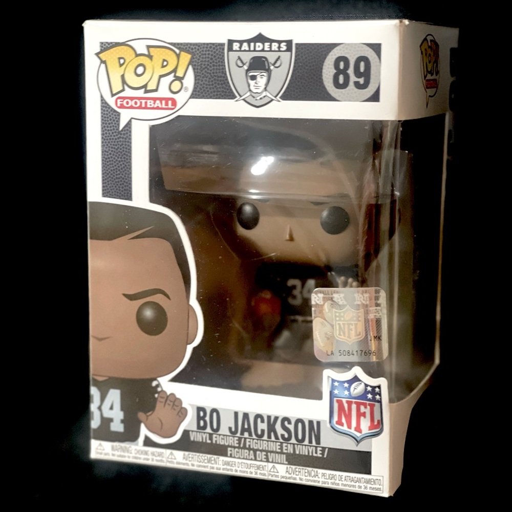 Funko Pop! Football #89 NFL legend BO JACKSON Oakland Raiders Vinyl Figure